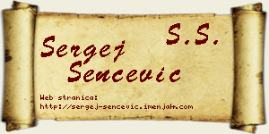 Sergej Šenčević vizit kartica